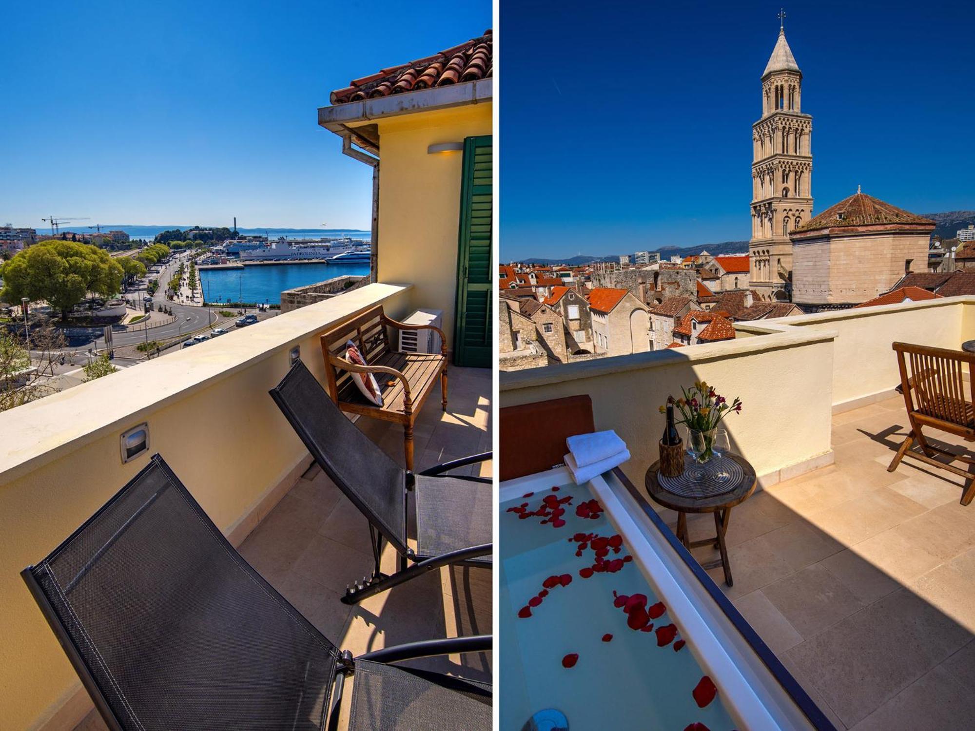 Terazza Grande In Diocletian Tower Apartment Split Ngoại thất bức ảnh
